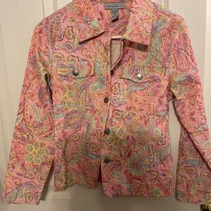 Anthropologie Multicolor Paisley Jacket